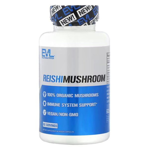 EVLution Nutrition Reishi Mushroom - 60 vcaps