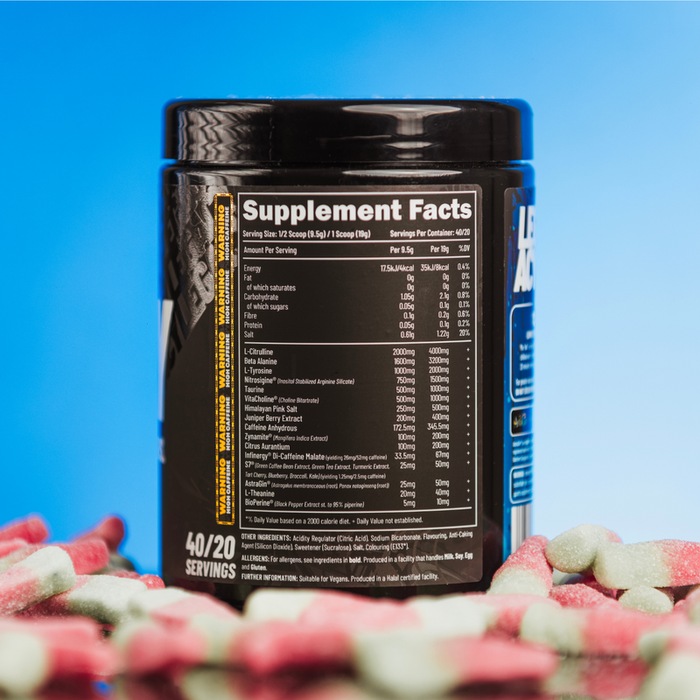 Efectiv Nutrition LEGACY Pre-Workout 380g Fizzy Bubble Sweets - Pre Workout at MySupplementShop by Efectiv Nutrition