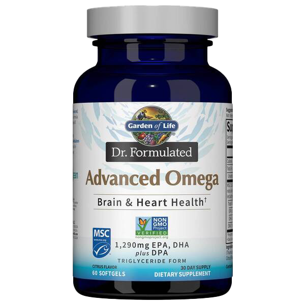 Garden of Life Dr. Formulated Advanced Omega, Citrus - 60 softgels