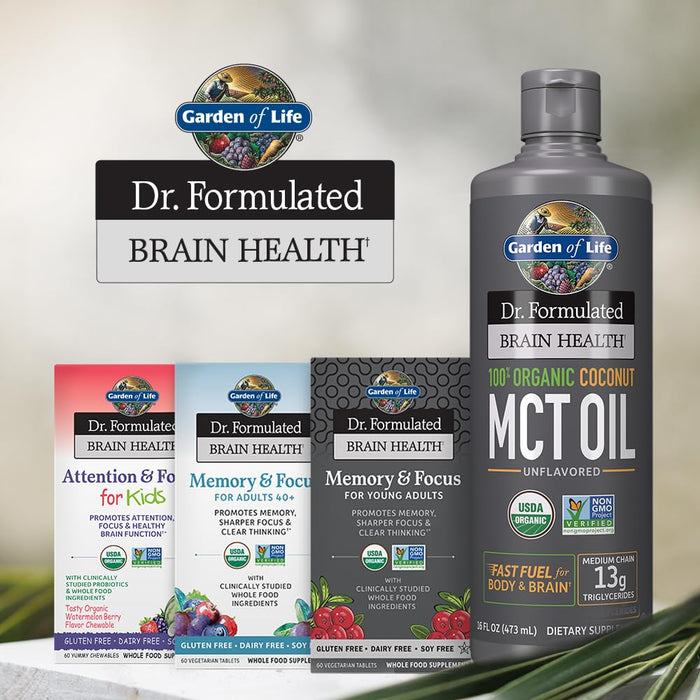 Garden of Life Dr. Formulated Organic Brain Health MCT Oil - 946ml - Edible Oil Vegetable at MySupplementShop by Garden of Life