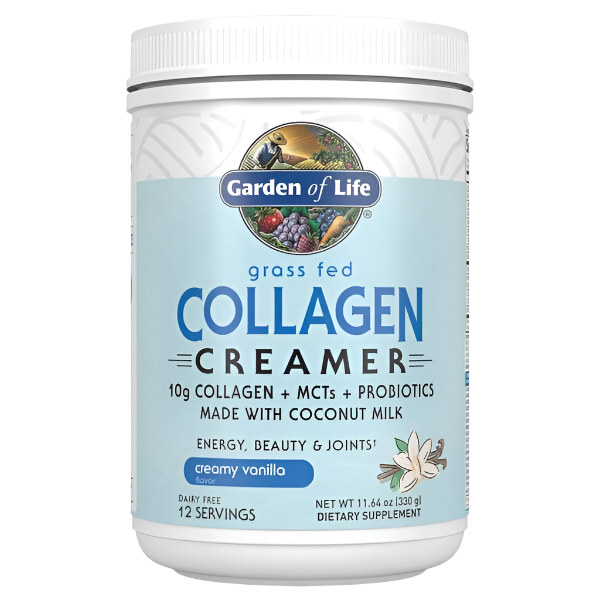 Garden of Life Grass Fed Collagen Creamer, Creamy Vanilla - 330g