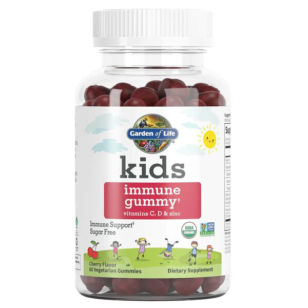 Garden of Life Kids Immune Gummy, Cherry - 60 vegetarian gummies
