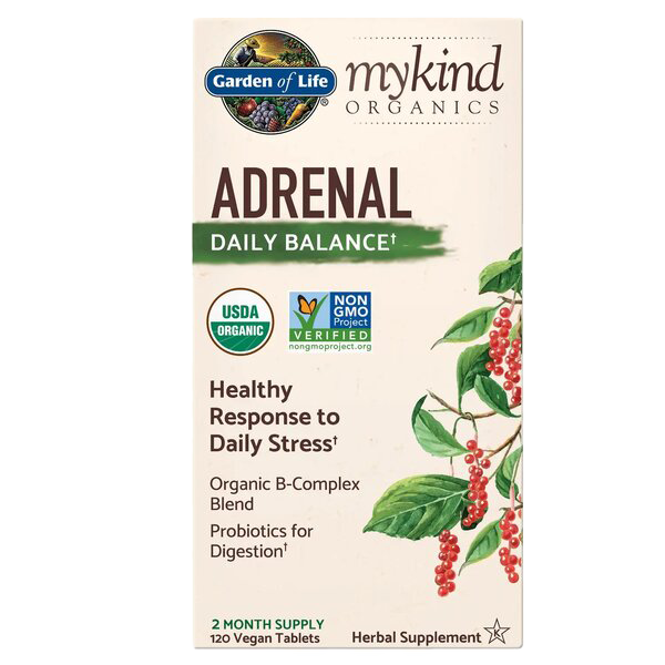Garden of Life Mykind Organics Adrenal Daily Balance - 120 vegan tabs