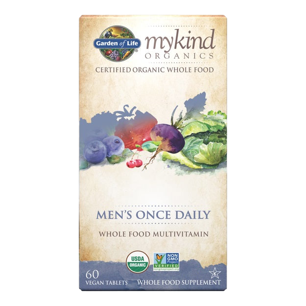Garden of Life Mykind Organics Men's Once Daily – 60 vegane Tabletten
