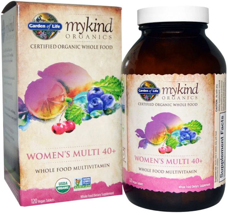 Garden of Life Mykind Organics Women's Multi 40+ - 120 vegan tabs