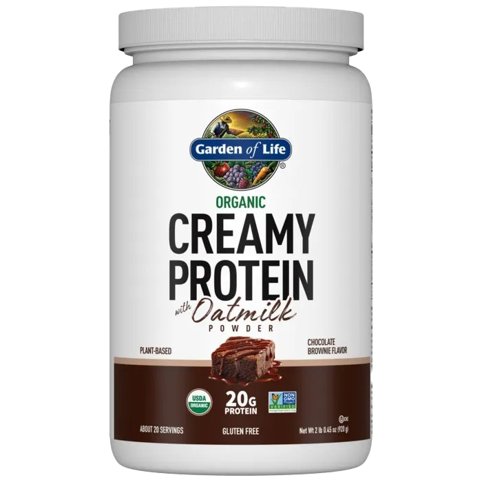 Garden of Life Organic Creamy Protein with Oatmilk, Chocolate Brownie - 920g