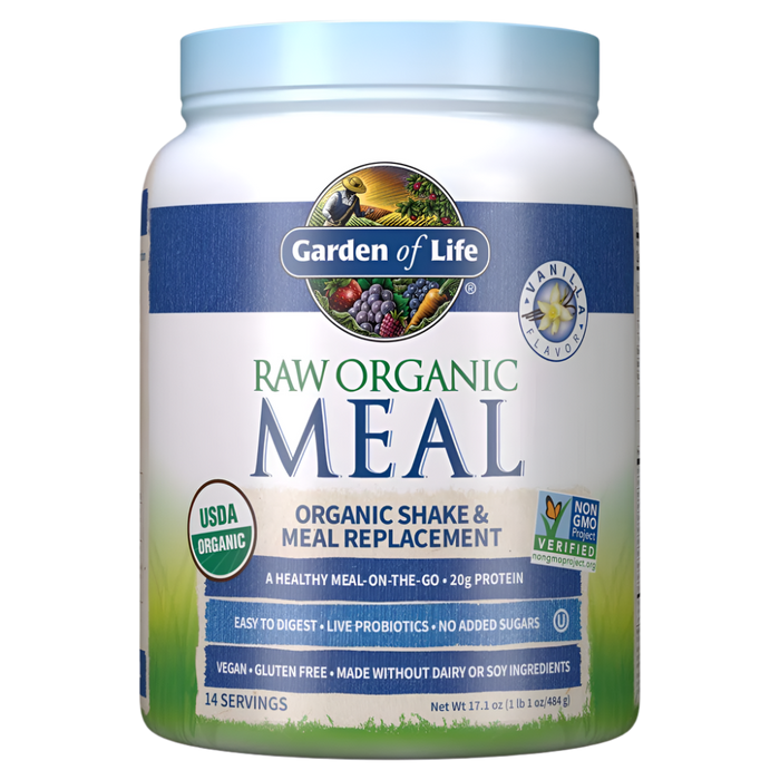 Garden of Life rohe Bio-Mahlzeit, Vanille – 484 g