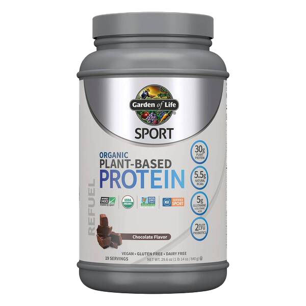 Garden of Life Sport Organic Plant-Based Protein, Chocolate - 840g