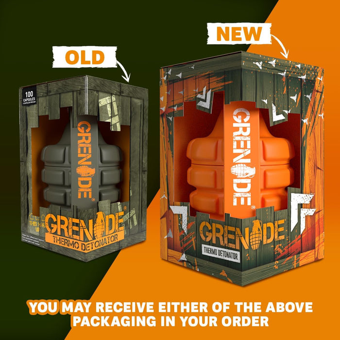 Grenade Thermo Detonator Weight Management Supplement Tub of 100 Capsules