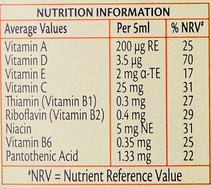 Haliborange Multi-Vitamin And Mineral Liquid 250ml