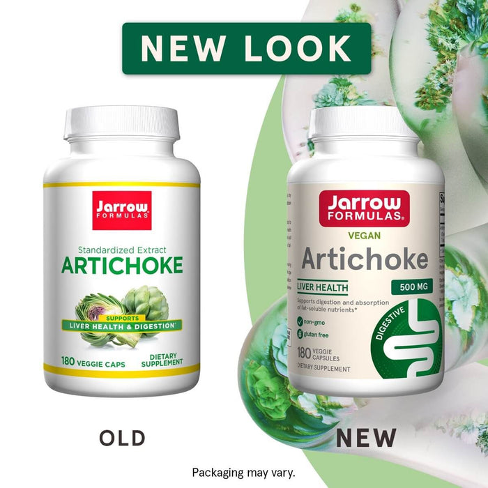 Jarrow Formulas Artichoke 500mg 180 Veggie Capsules - Liver Support at MySupplementShop by Jarrow Formulas