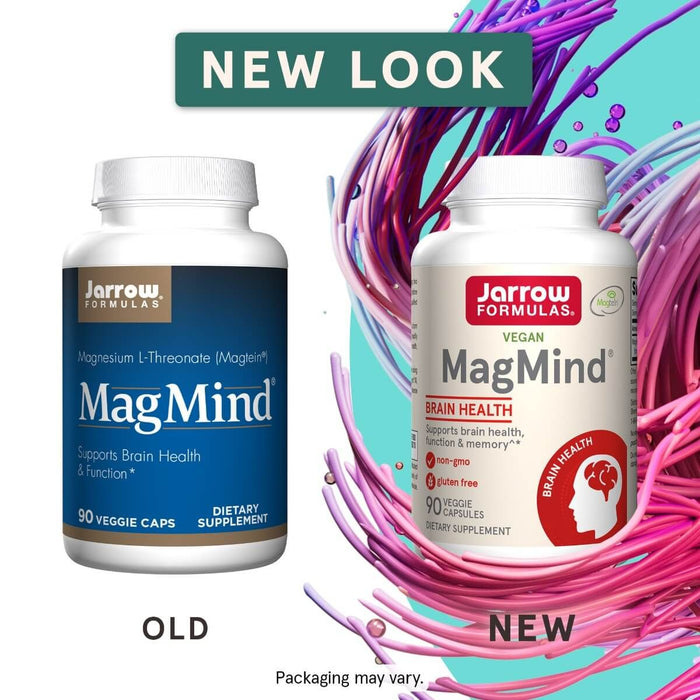 Jarrow Formulas MagMind (Magnesium L-Threonate) 90 Veggie Capsules - Vitamins & Minerals at MySupplementShop by Jarrow Formulas