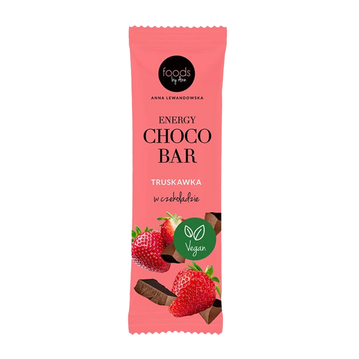 Levann Energy Choco Bar, Strawberry with Chocolate Coating - 15 x 35g