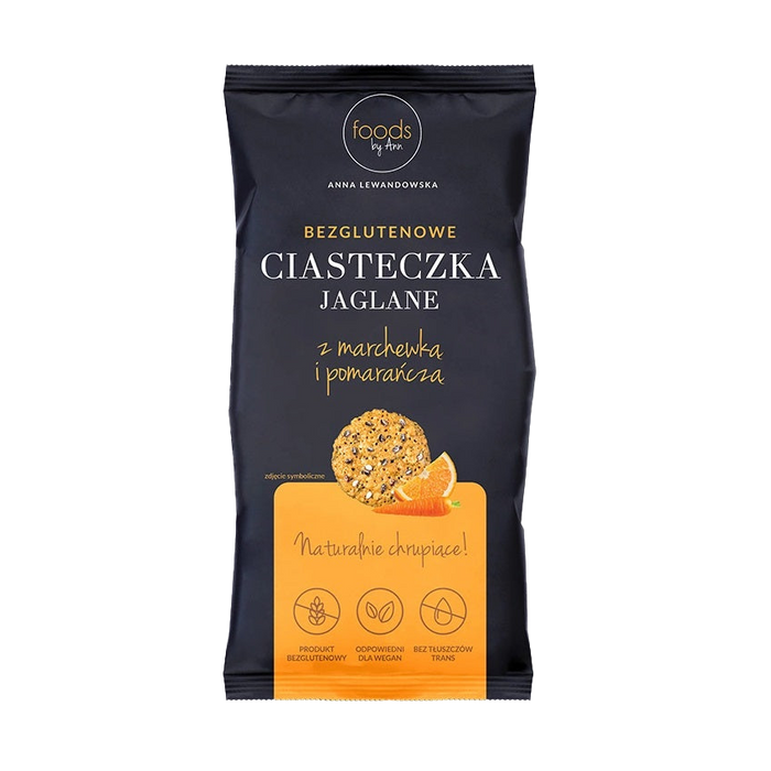 Levann Gluten Free Millet Cookies with Carrot and Orange - 6 x 100g