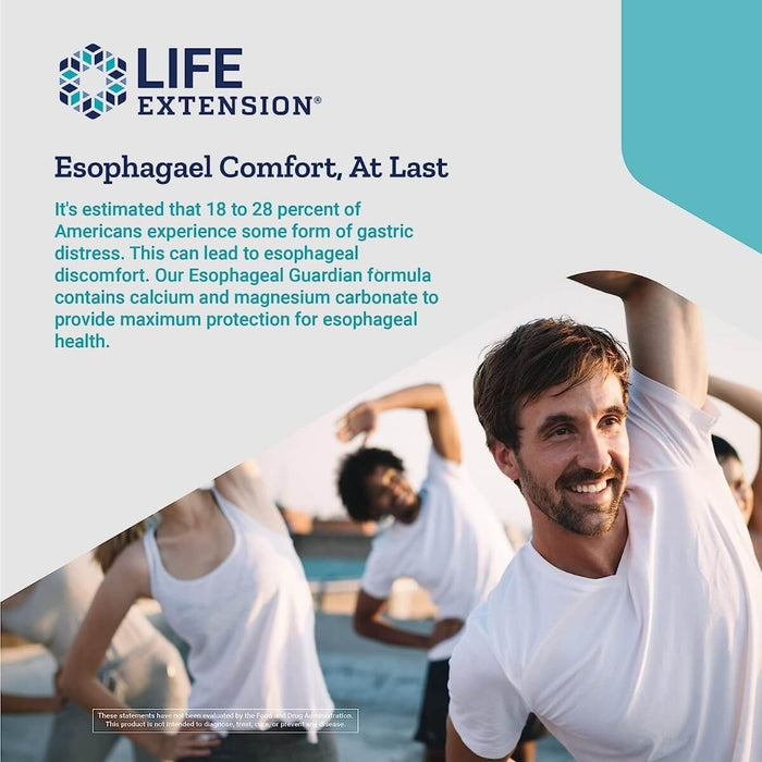Life Extension Esophageal Guardian 60 Chewable Tablets - Health and Wellbeing at MySupplementShop by Life Extension
