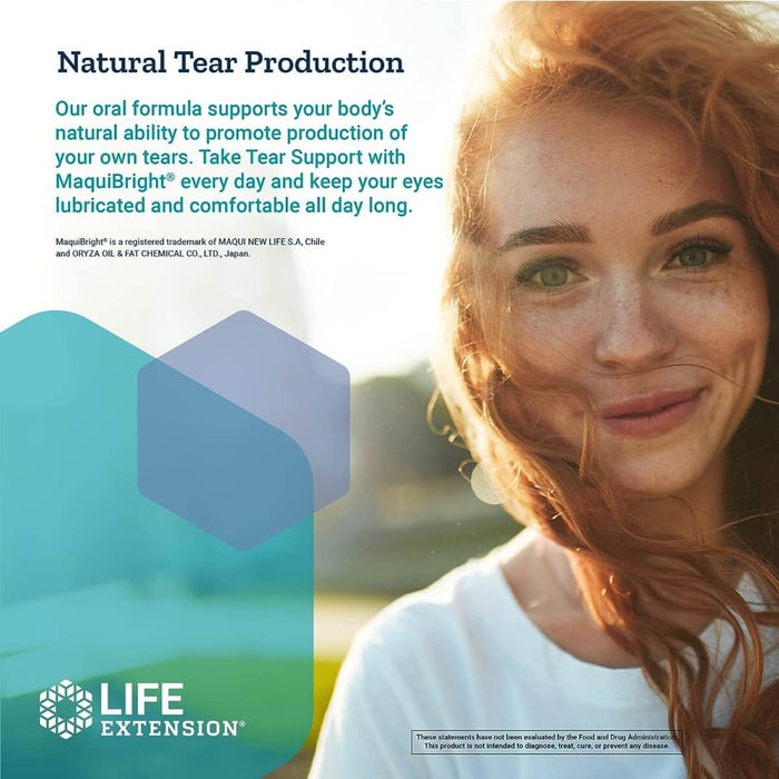 Life Extension Tear Support with MaquiBright 60mg 30 Vegetarian Capsules - Health and Wellbeing at MySupplementShop by Life Extension