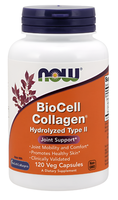 NOW Foods BioCell Collagen Hydrolyzed Type II - 120 vcaps