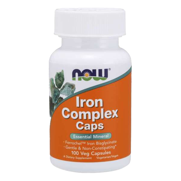 NOW Foods Iron Complex Caps - 100 vcaps