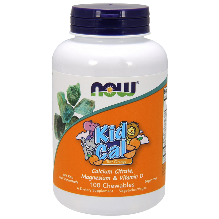 NOW Foods Kid Cal, Tart Orange - 100 chewables