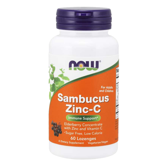 NOW Foods Sambucus Zinc-C - 60 lozenges