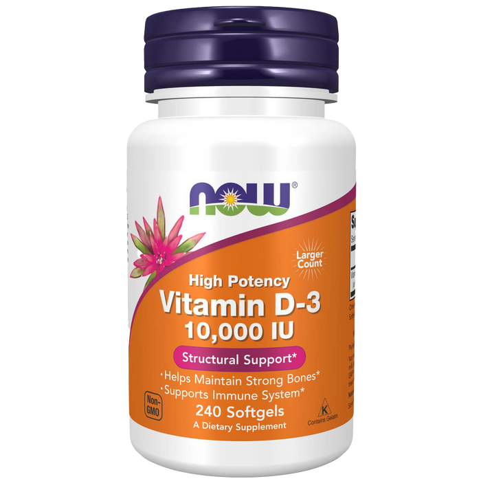 NOW Foods Vitamin D-3 10,000 IU 240 Softgels