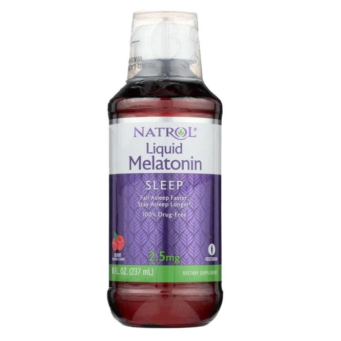 Natrol Liquid Melatonin, Berry - 237 ml.