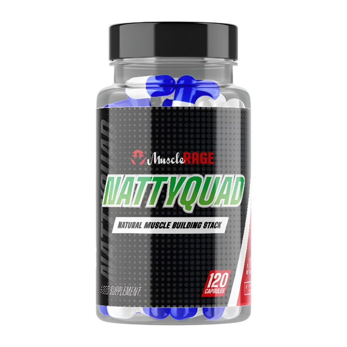 Muscle Rage NATTYQUAD – Pile naturelle de renforcement musculaire 120 Gélules