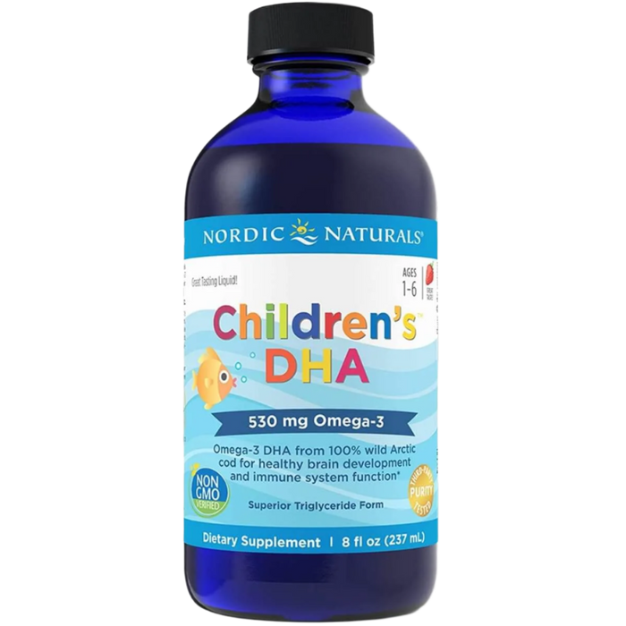 Nordic Naturals Kinder-DHA, 530 mg Erdbeere – 237 ml.