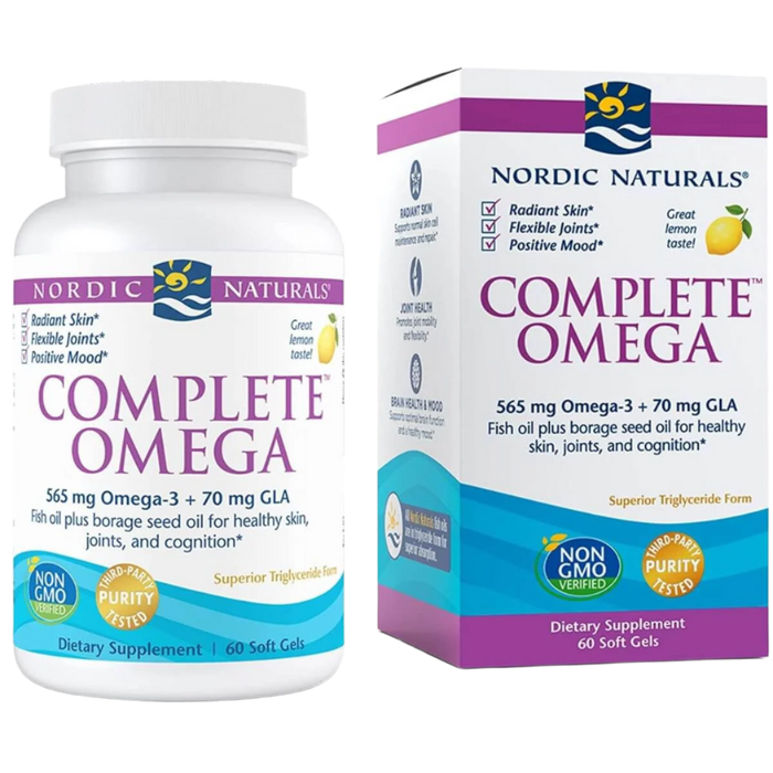Nordic Naturals Complete Omega 3,6,9 60 Softgels (Lemon)