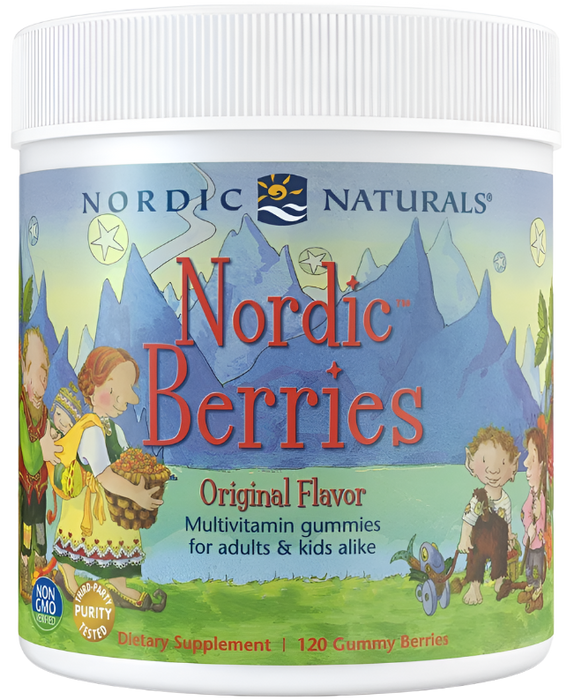 Nordic Naturals Nordic Berries Multivitamin Cherry Berry  120 gummy berries