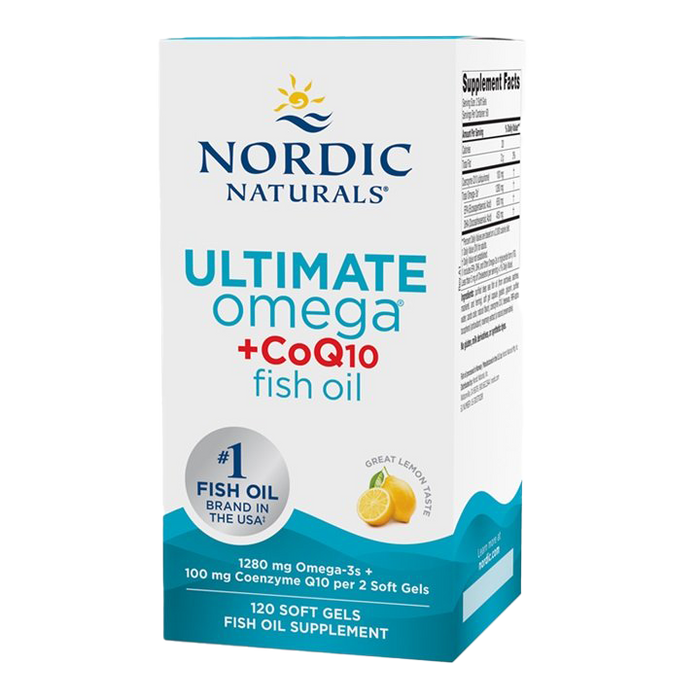 Nordic Naturals Ultimate Omega + CoQ10, 1280mg (EAN 768990891229) 120 softgels