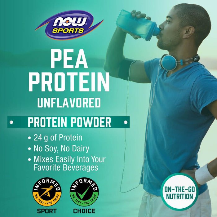 Now Foods Pea Protein Pure Unflavored Powder 7lb (3175g) - Sports Nutrition at MySupplementShop by NOW Foods