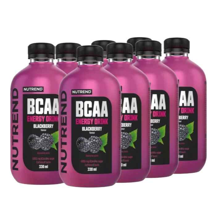 Nutrend BCAA Energy Drink, Blackberry - 8 x 330 ml