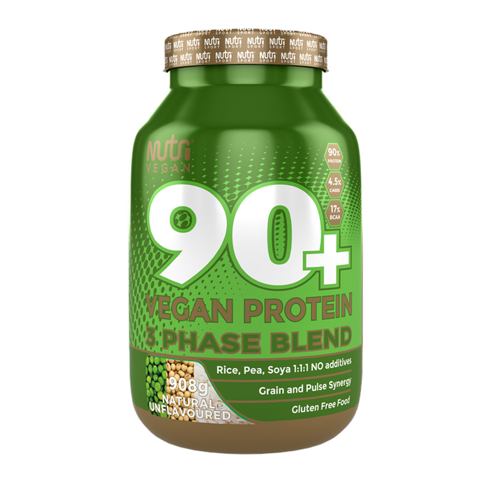 Nutrisport 90+ Protein Vegan Unflavoured 908g