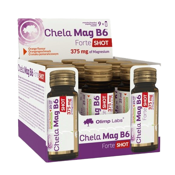 Olimp Nutrition Chela Mag B6 Forte Shot, Cherry 9 x 25ml