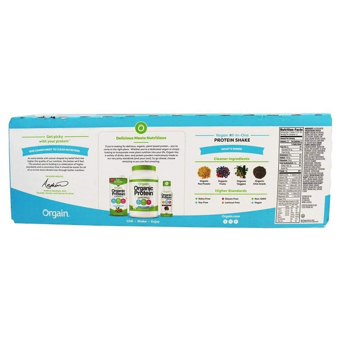 Orgain Organic Protein, Creamy Chocolate Fudge - 462g - Protein Drink at MySupplementShop by Orgain