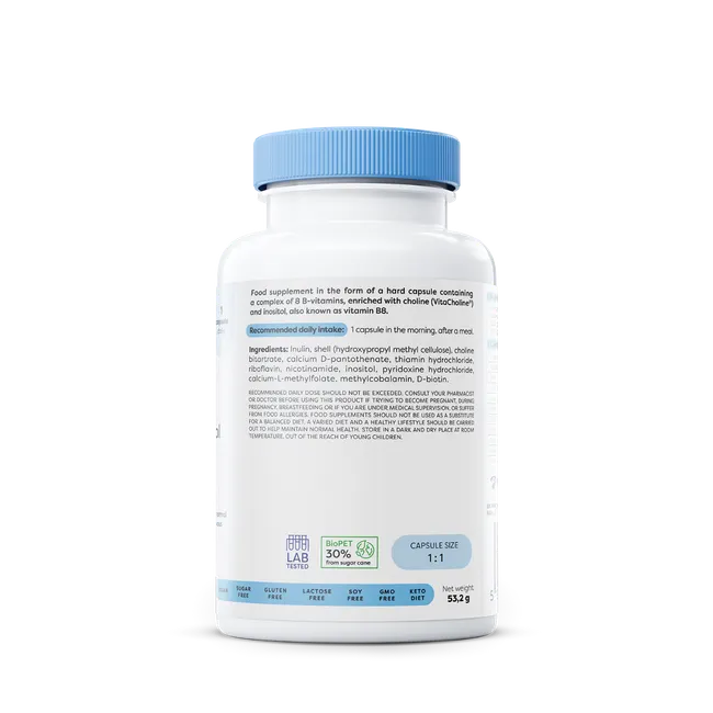 Osavi B-Complex with Choline & Inositol - 120 vegan caps