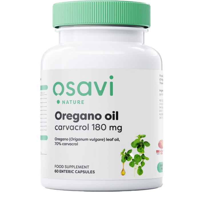 Osavi Oregano Oil Carvacrol, 180mg - 60 enteric caps