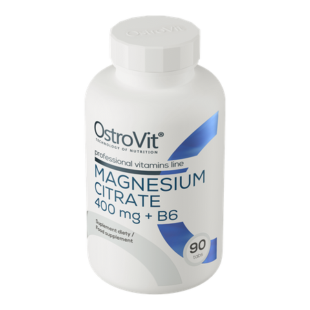 OstroVit Magnesium Citrate 400mg + B6 90 Tablets - Sports Supplements at MySupplementShop by Ostrovit