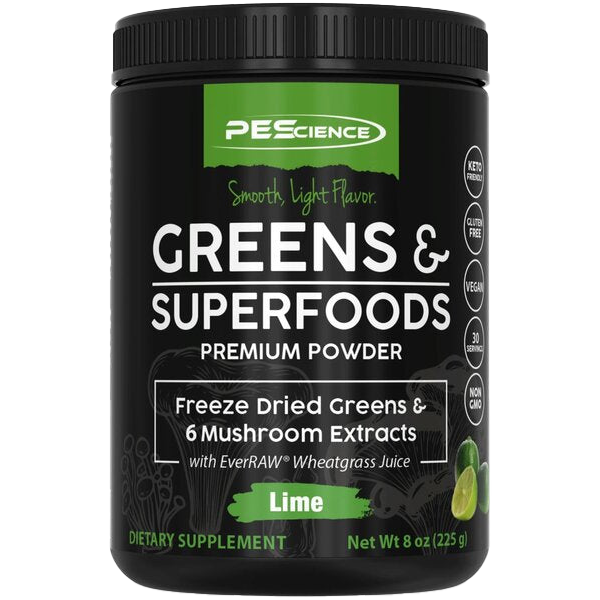 PEScience Greens & Superfoods, Lime - 225g