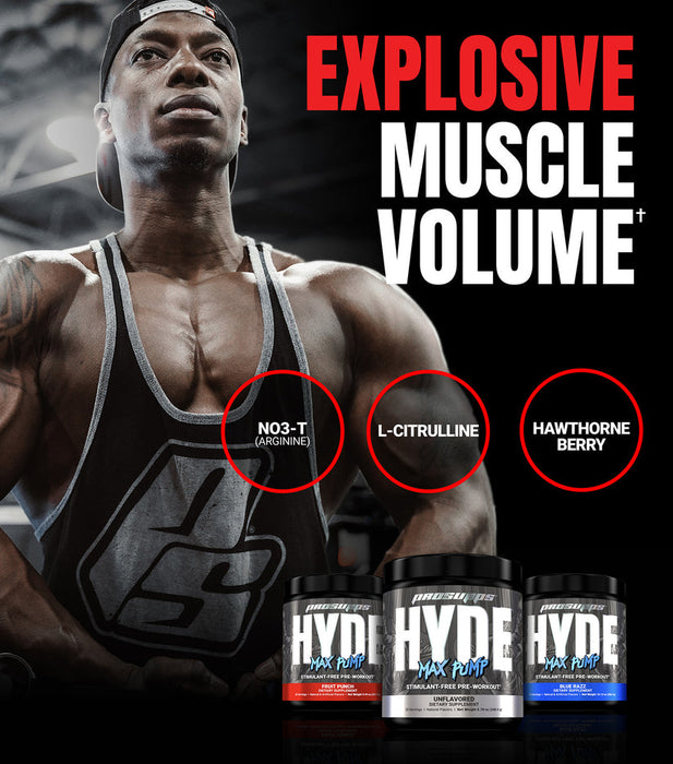 ProSupps Hyde Max Pump - Stim Free Pre-Workout 20 Serv