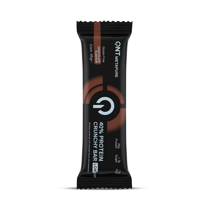 QNT Metapure Crunchy Protein Bar 12 x 65g - Sports Nutrition at MySupplementShop by QNT