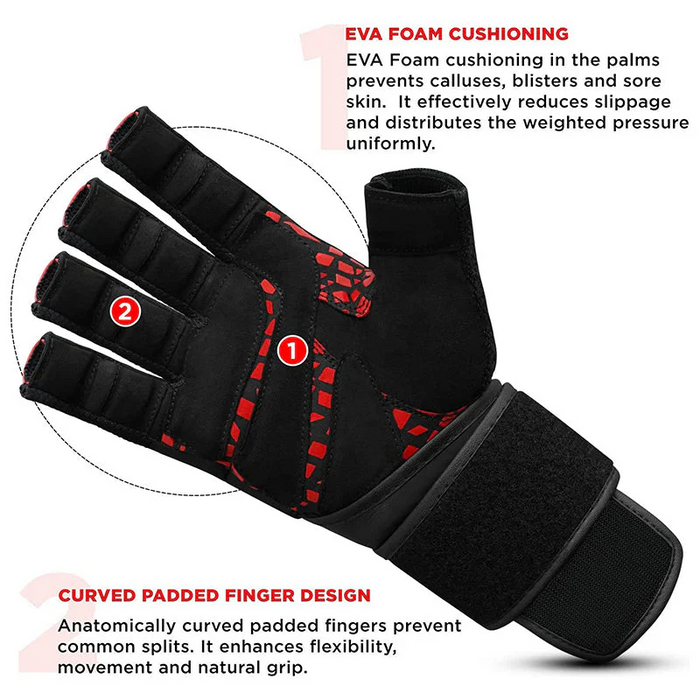 RDX Gym Glove Micro Plus Red/Black
