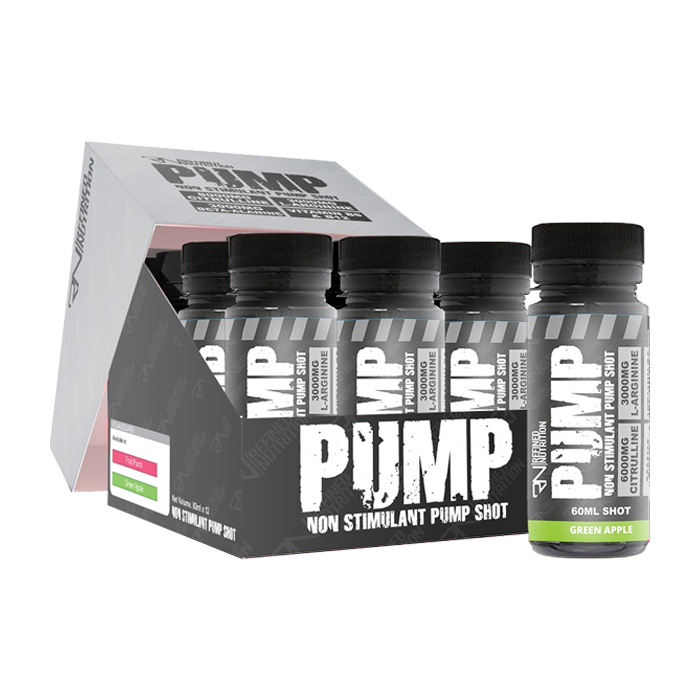 Refined Nutrition PUMP Pre-Workout Shots 12 x 60ml Green Apple - Sports & Nutrition at MySupplementShop by Refined Nutrition