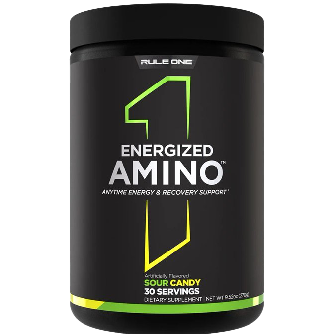 Rule One Energized Amino, Sour Candy 270g