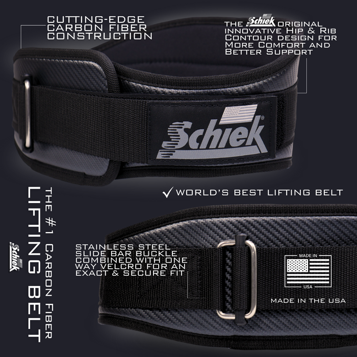 Schiek Model CF3006 Power Lifting Belt | Black