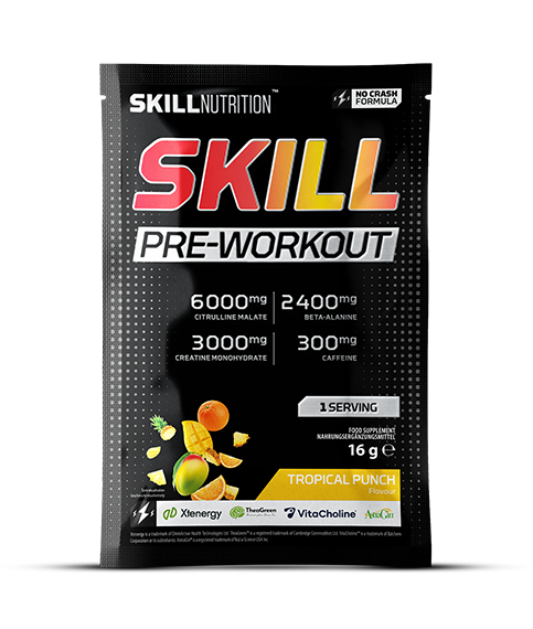 Skill Nutrition Skill Pre-Workout 16g (1 serving) - Tropical Punch - Sports Nutrition at MySupplementShop by Skill Nutrition