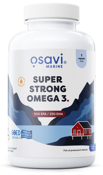 Super Strong Omega 3, 500 EPA / 250 DHA - 180 softgels - Sports Nutrition at MySupplementShop by Osavi