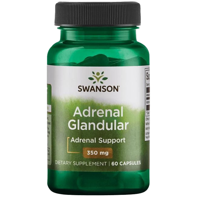 Swanson Adrenal Glandular, 350mg - 60 caps