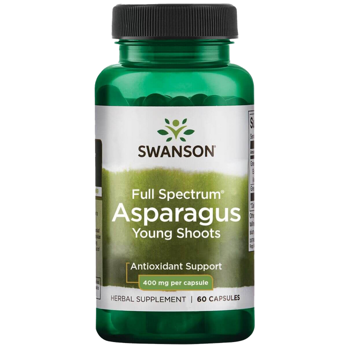 Swanson Asparagus Young Shoots 400 mg 60 Capsules